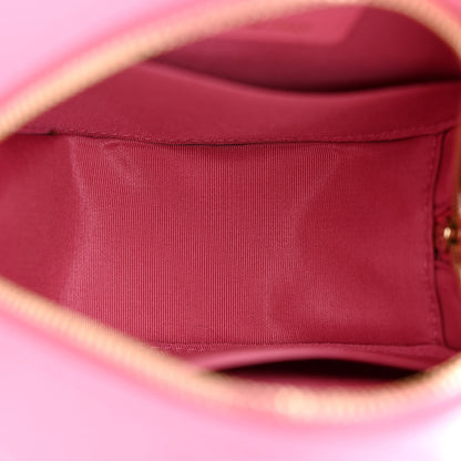 Chanel Caviar Quilted Gripoix CC Round Clutch With Chain Pink 5 of 11