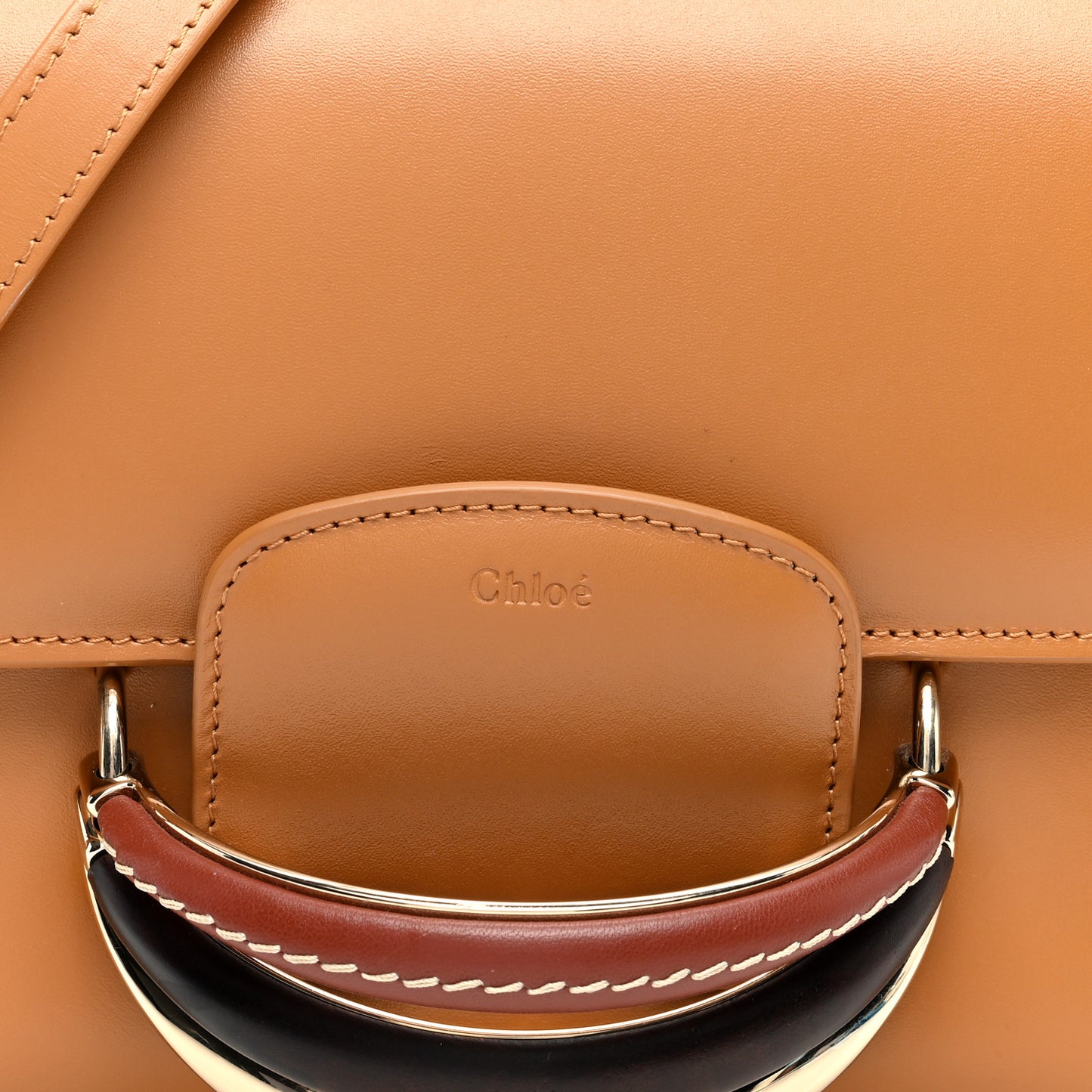 Calfskin Kattie Shoulder Bag  Autumnal Brown