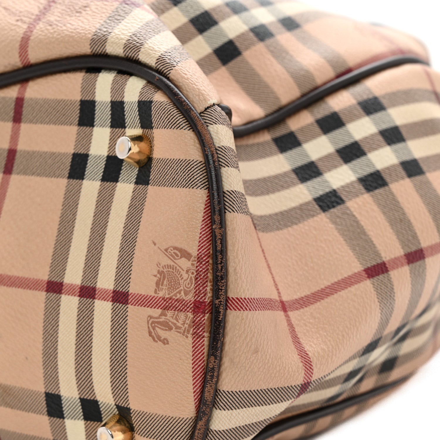 Burberry Haymarket Check Medium Walden Belted Hobo  Chocolate 11 of 12