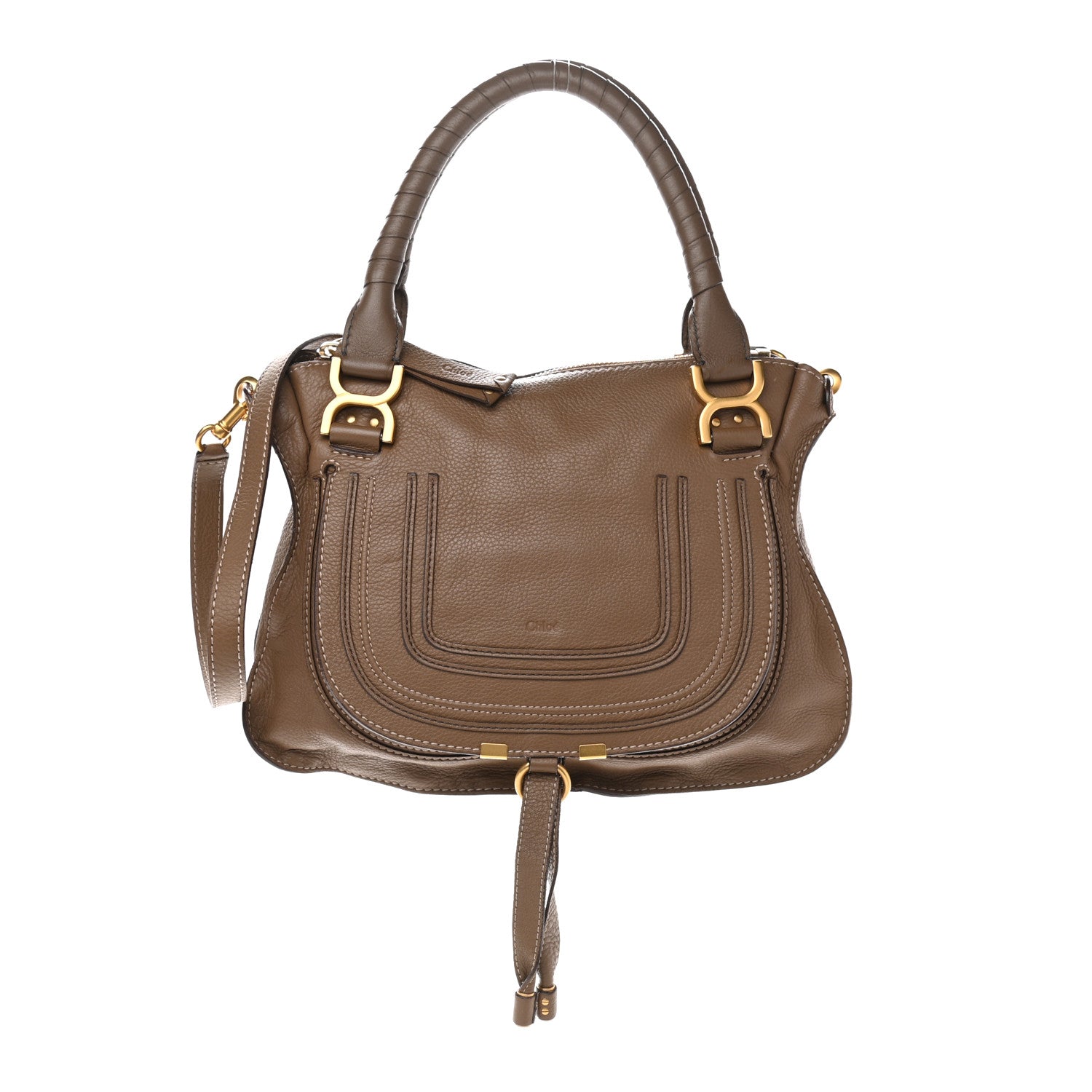 Chloe Calfskin Medium Marcie Satchel Nut 1 of 11