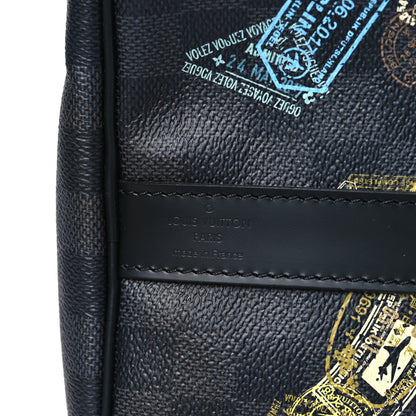 Louis Vuitton Damier Graphite Stamps Keepall Bandouliere 50 5 of 8