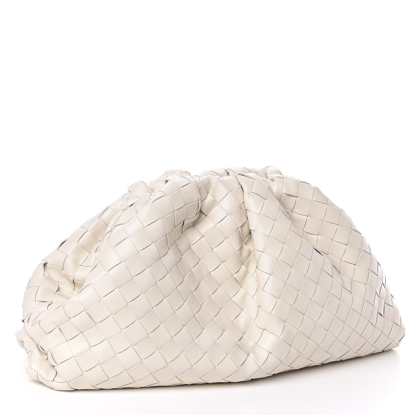 Nappa Maxi Intreccio The Pouch Oversized Clutch Plaster
