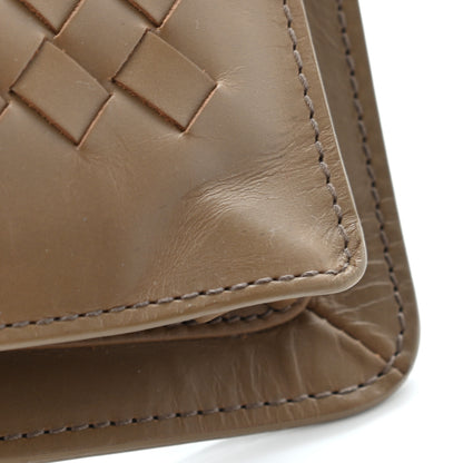 Bottega Veneta Calfskin Intrecciato Pocket Flap Clutch Maple 7 of 11