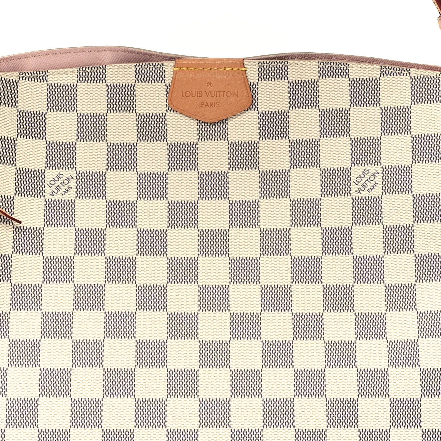 Louis Vuitton Damier Azur Graceful PM Rose Ballerine 7 of 11