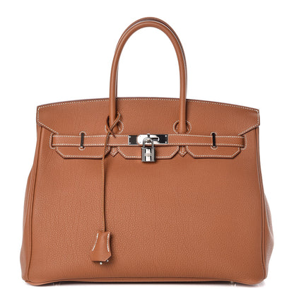 Hermes Togo Birkin 35 Gold 1 of 34