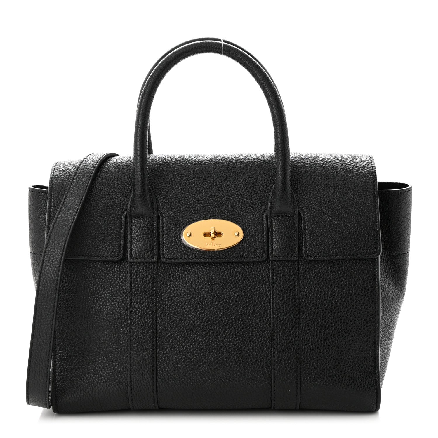 Mulberry Classic Grain Small New Bayswater Black 1 of 10