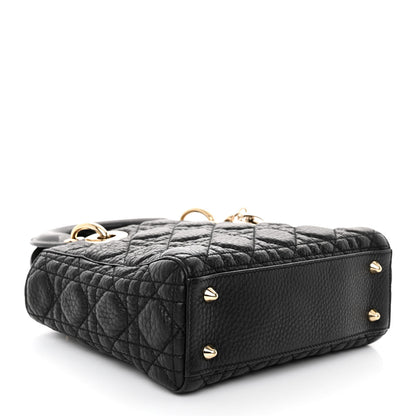 Christian Dior Grained Calfskin Cannage Small Lady Dior Black 4 of 10