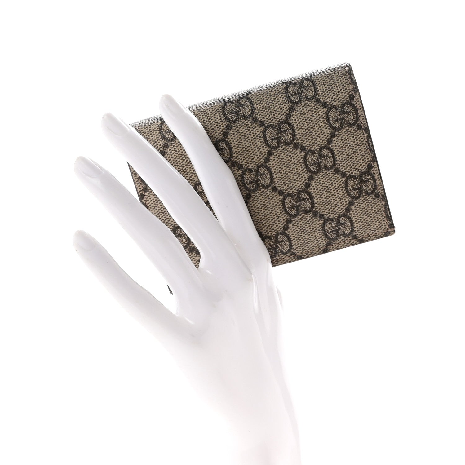Gucci GG Supreme Monogram Card Case Beige 2 of 7