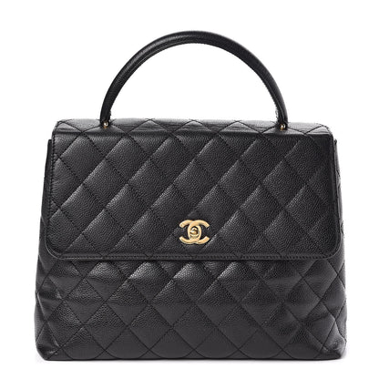 Chanel Caviar Quilted Jumbo Kelly Flap Black 1 of 11