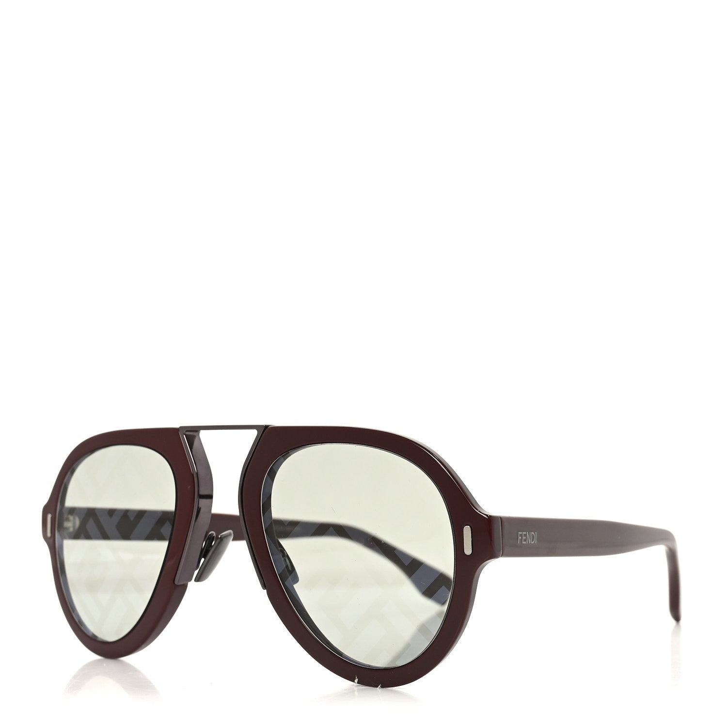 Fendi Acetate FF Aviator Sunglasses FF M0104/S Brown 1 of 7