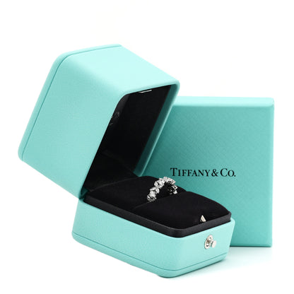 Tiffany Platinum Diamond Victoria Alternating Band Ring 52 6 5 of 5