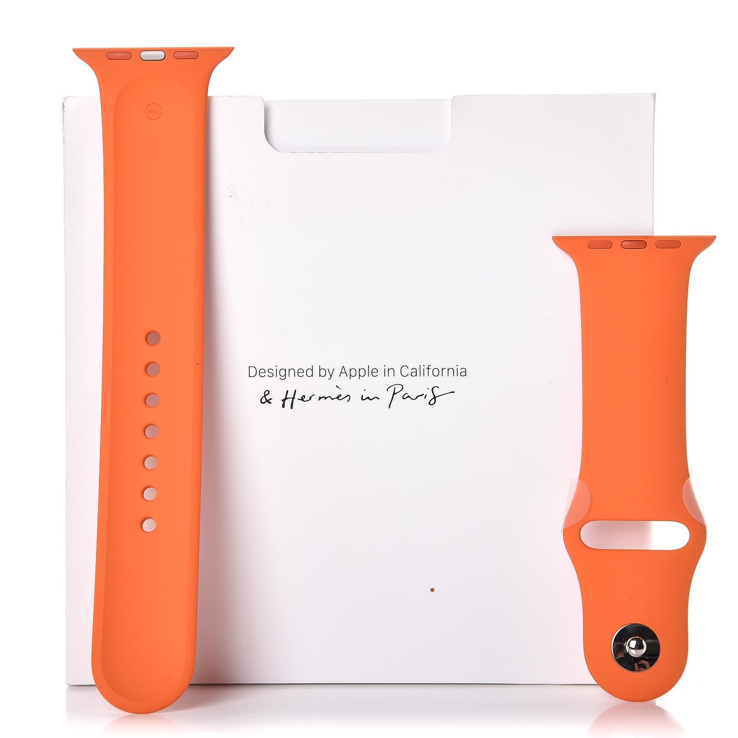 Hermes Silicone 42mm Apple Sports Watch Single Tour Band Orange 6 of 6