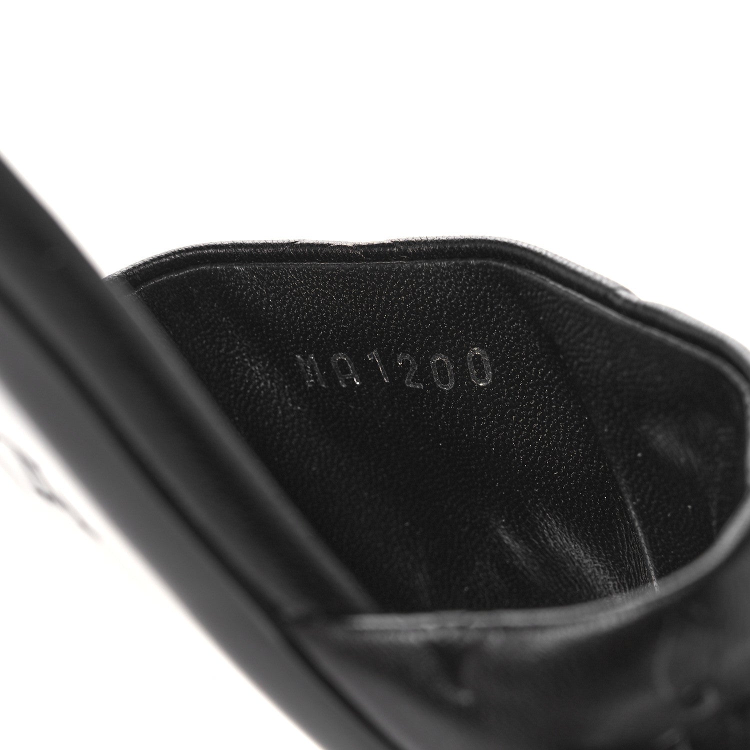 Louis Vuitton Lambskin Embossed Monogram Revival Flat Mules 36.5 Black 8 of 9