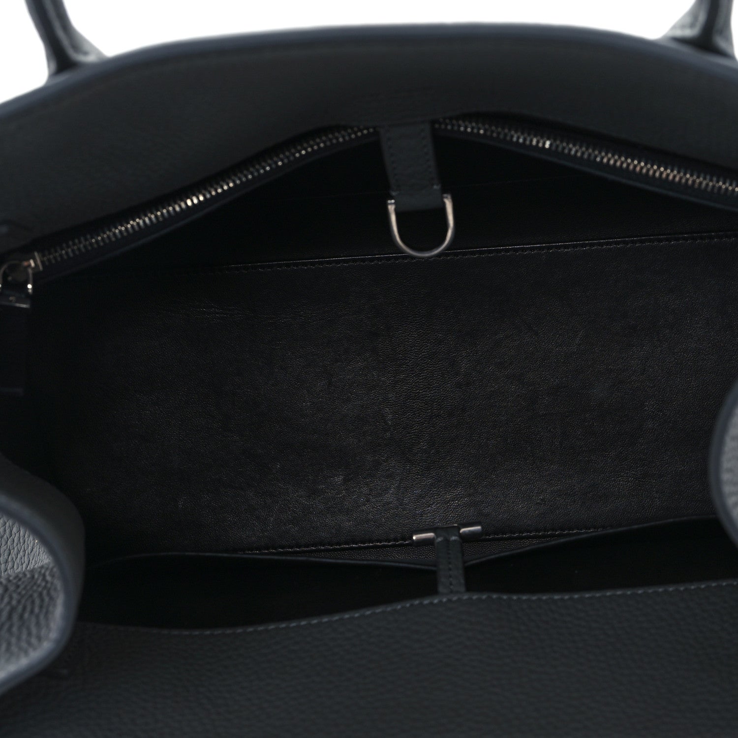 The Row Grained Calfskin Margaux Shoulder 12 Timouse Grey 5 of 10