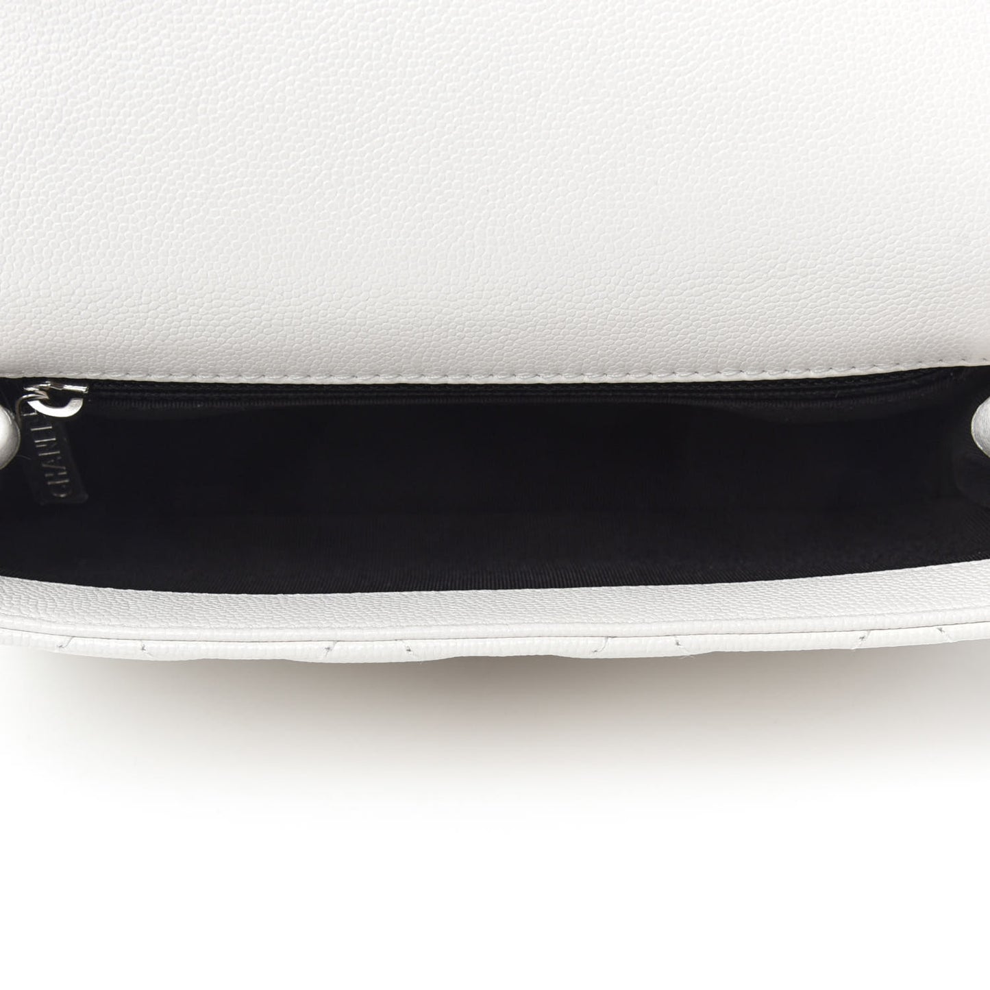 Caviar Quilted My Everything Small Flap White Black