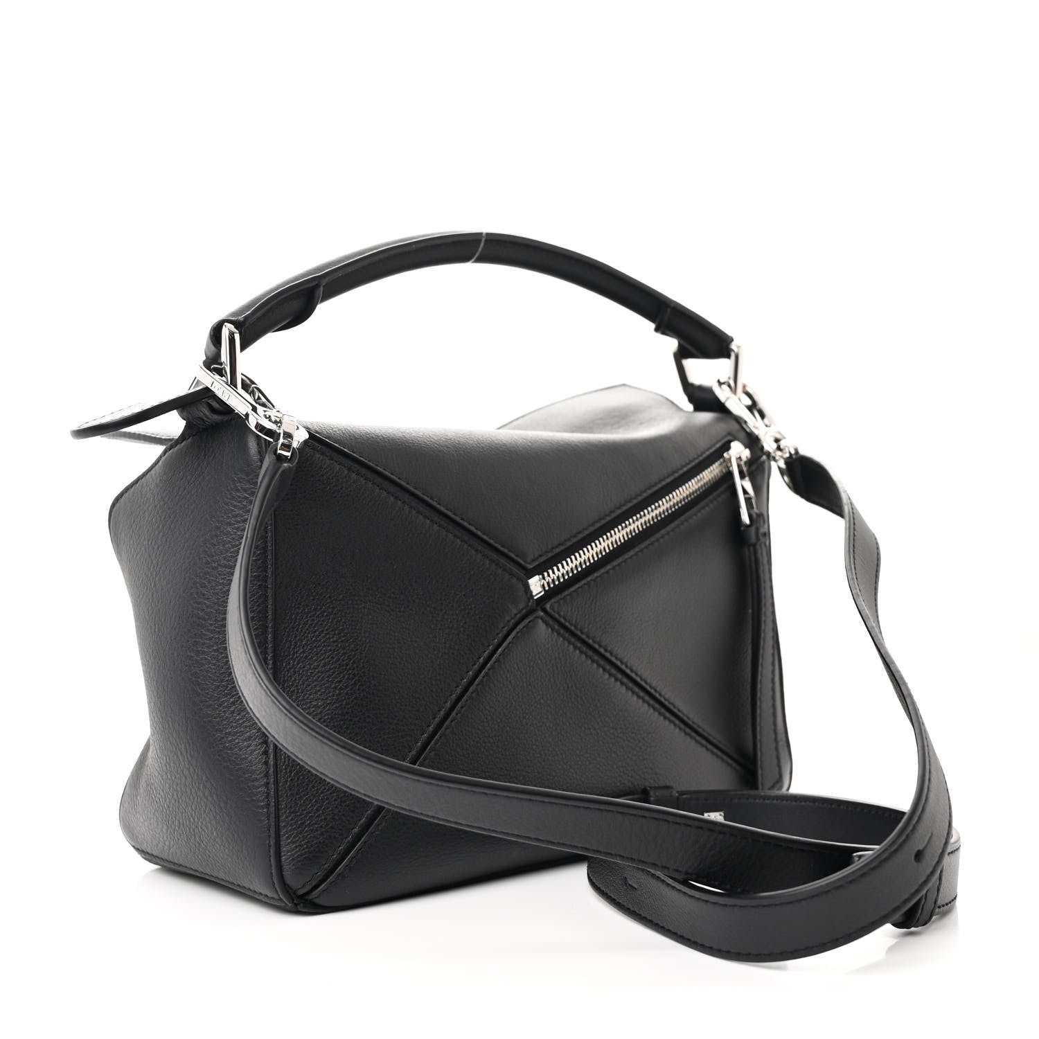 Loewe Calfskin Small Puzzle Bag Black 3 of 9