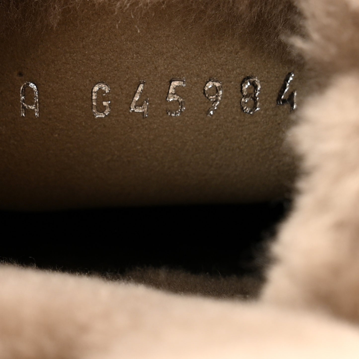 Shearling Lambskin CC Flat Mules 36 Beige