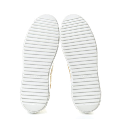 Louis Vuitton Monogram Giant Time Out Sneakers 41 Kaki White Beige 6 of 10