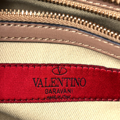 Valentino Garavani Vitello Rockstud Double Handle Tote Alpaca 6 of 17