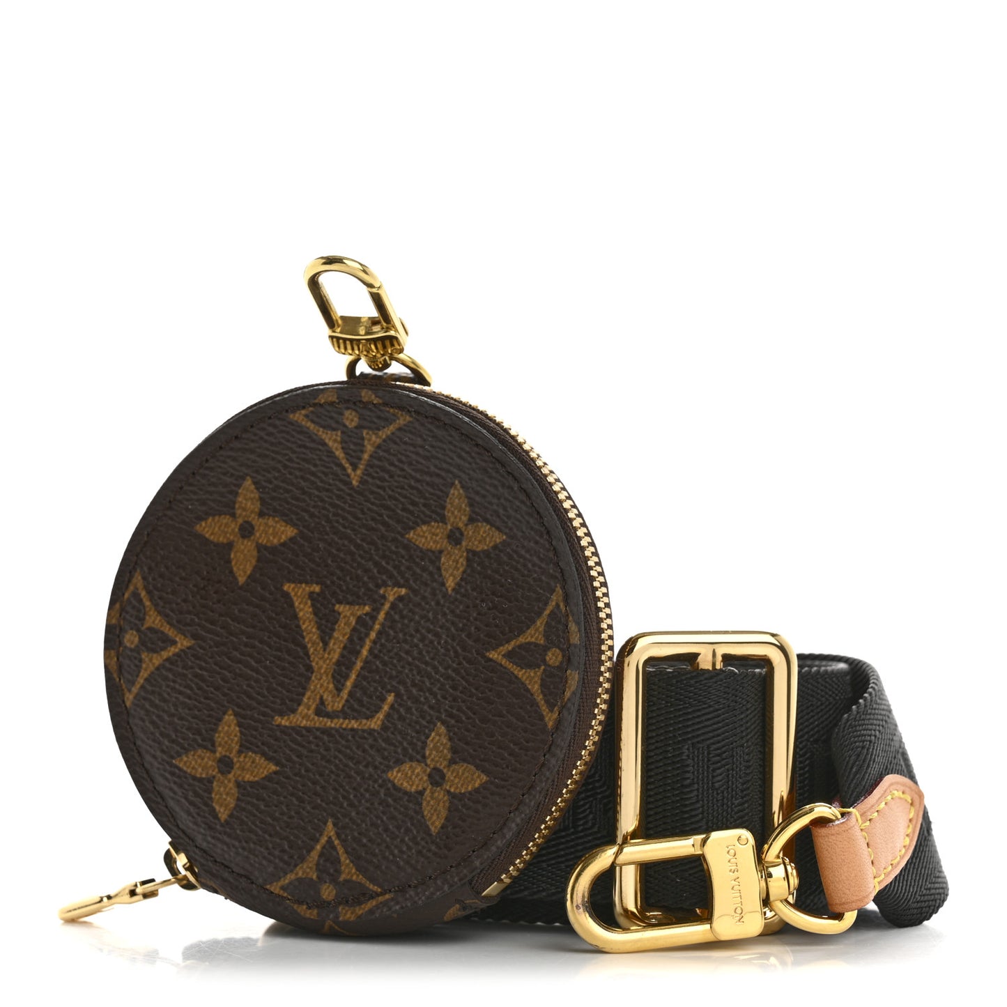 Monogram Multi Pochette Accessories Bandouliere Shoulder Strap Black