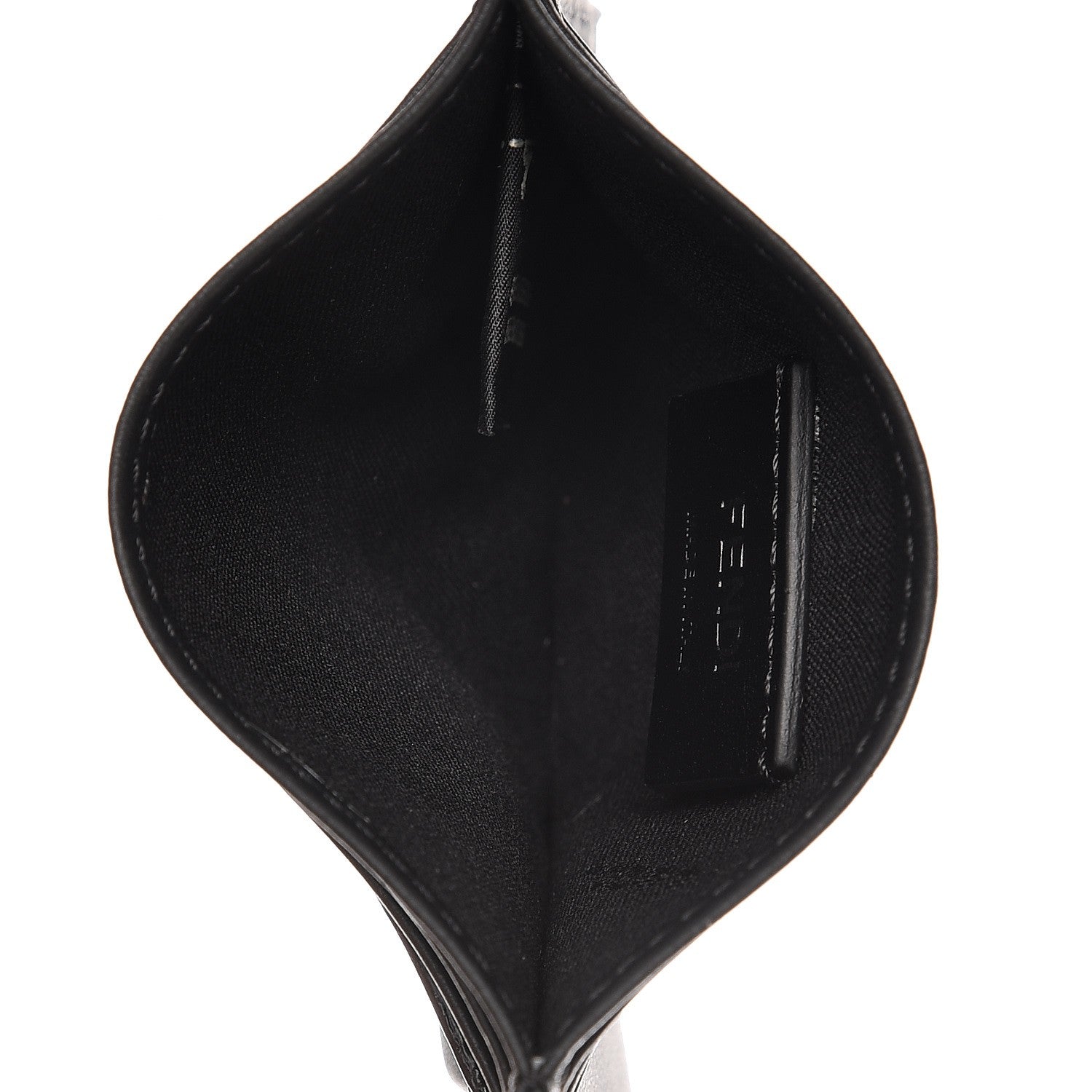 Fendi Vitello Century Monster Eyes Card Holder Black 5 of 7