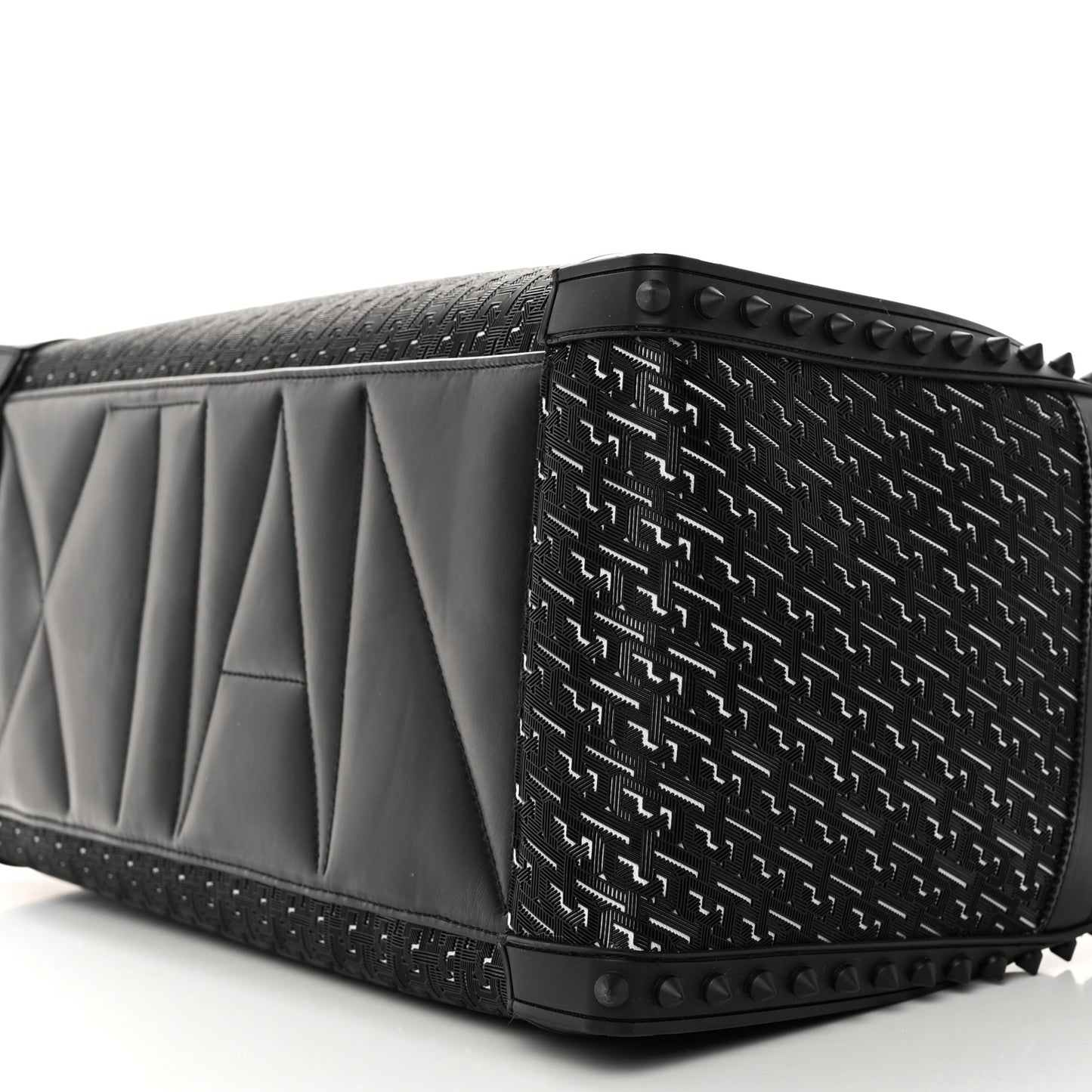 Studded Techno CL Sneakender Duffle White Black