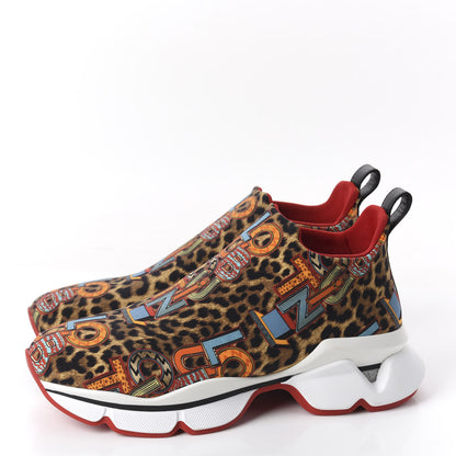 Christian Louboutin Neoprene Space Run Loubileo Donna Flat Sneakers 38 Multi 2 of 11