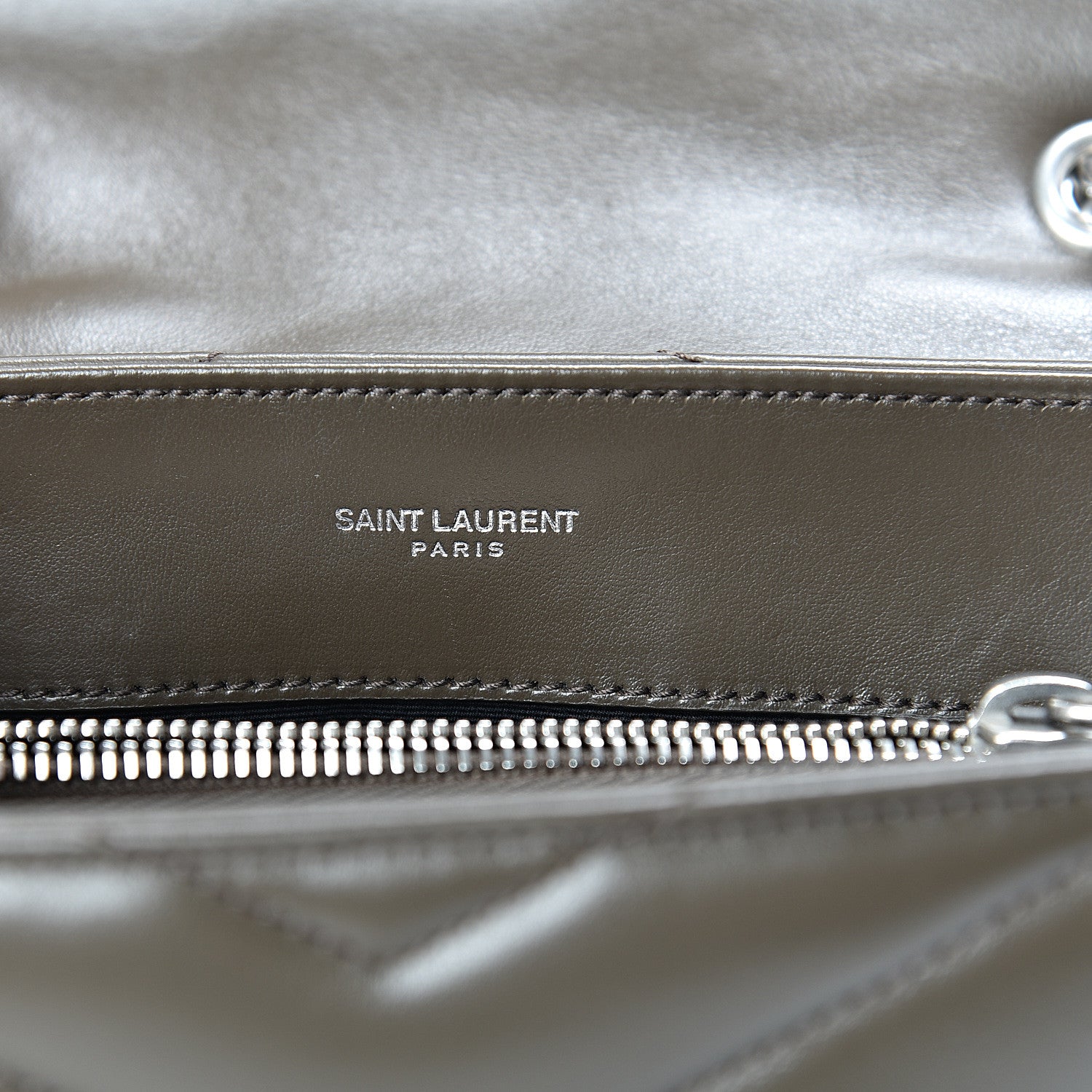 Saint Laurent Calfskin Y Quilted Monogram Small Loulou Chain Satchel Faggio 6 of 13