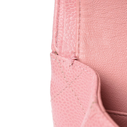 Chanel Caviar Quilted Medium Double Flap Pink 10 of 11
