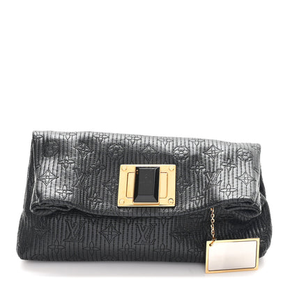 Louis Vuitton Calfskin Quilted Monogram Altair Clutch Black 1 of 7