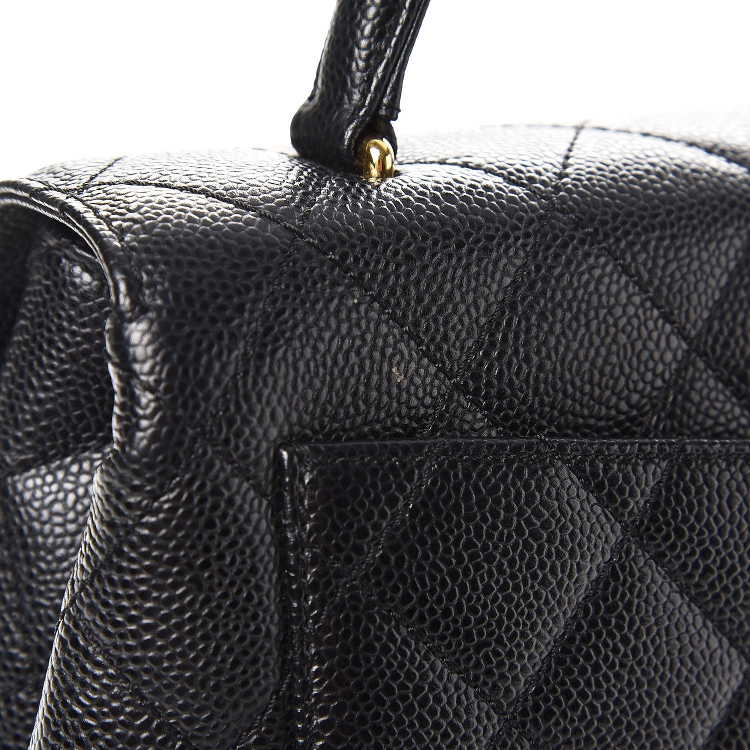 Chanel Caviar Quilted Jumbo Kelly Flap Black 9 of 9