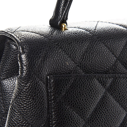 Chanel Caviar Quilted Jumbo Kelly Flap Black 9 of 9