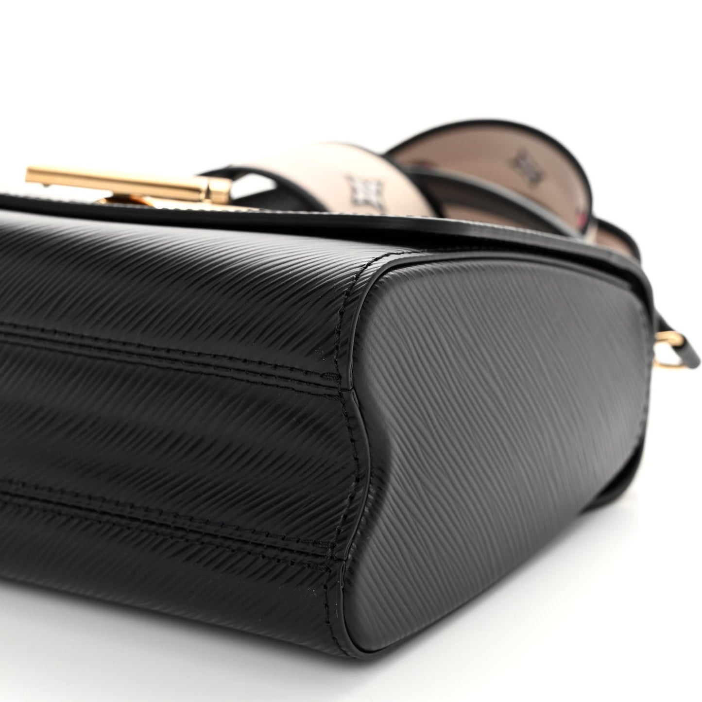 Epi Twist Top Handle Shoulder Bag MM Black