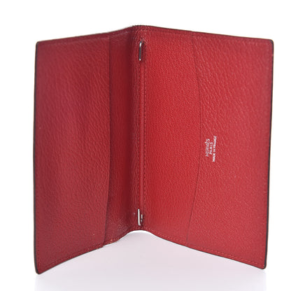 Hermes Chevre Mysore Bi-Color Grand Modele Agenda Cover Rouge H Rouge Casaque 5 of 8