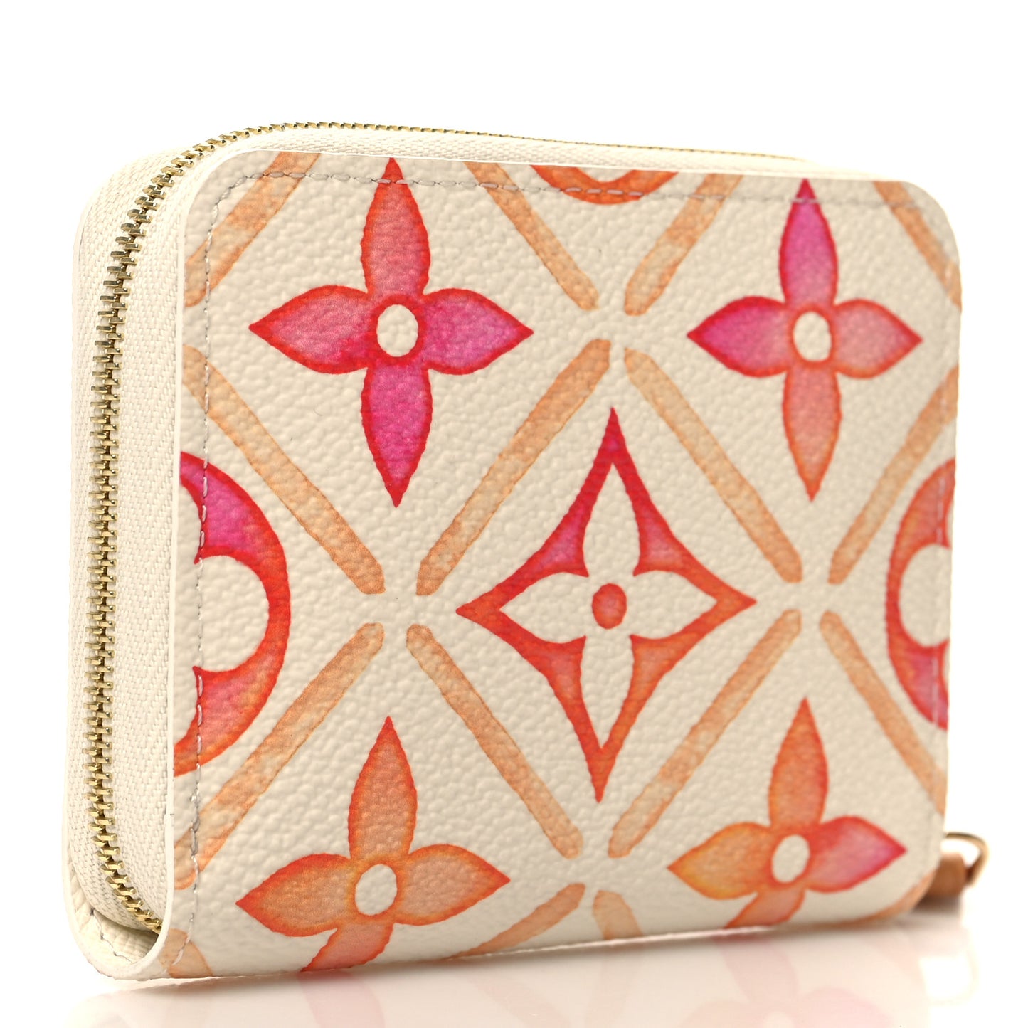 Monogram LV By The Pool Zippy Coin Purse Coral