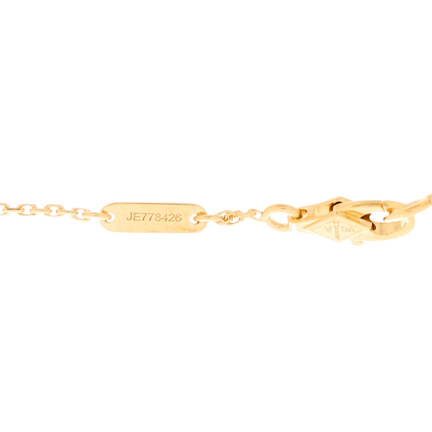 Van Cleef & Arpels 18K Yellow Gold Mother of Pearl Sweet Alhambra Butterfly Bracelet 3 of 5
