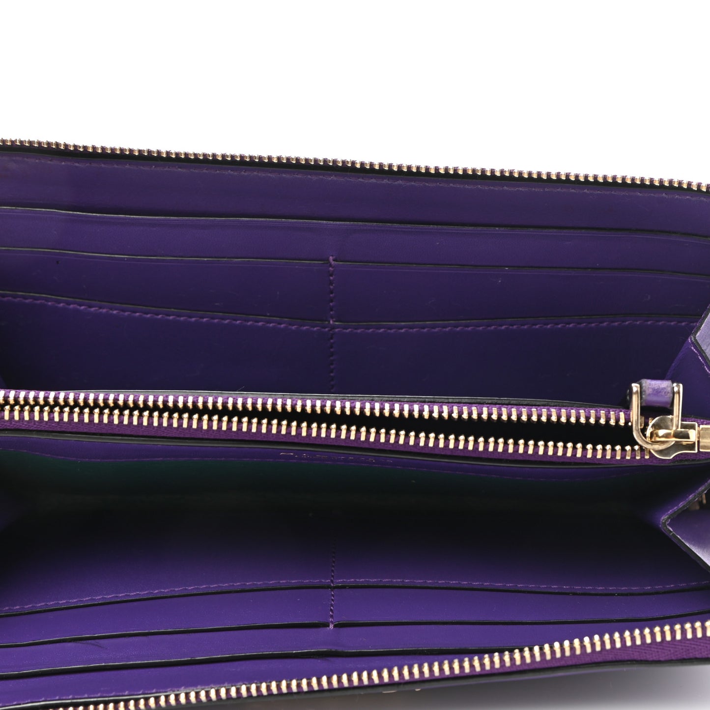 Calfskin Serpenti Zip Around Wallet Amethyst