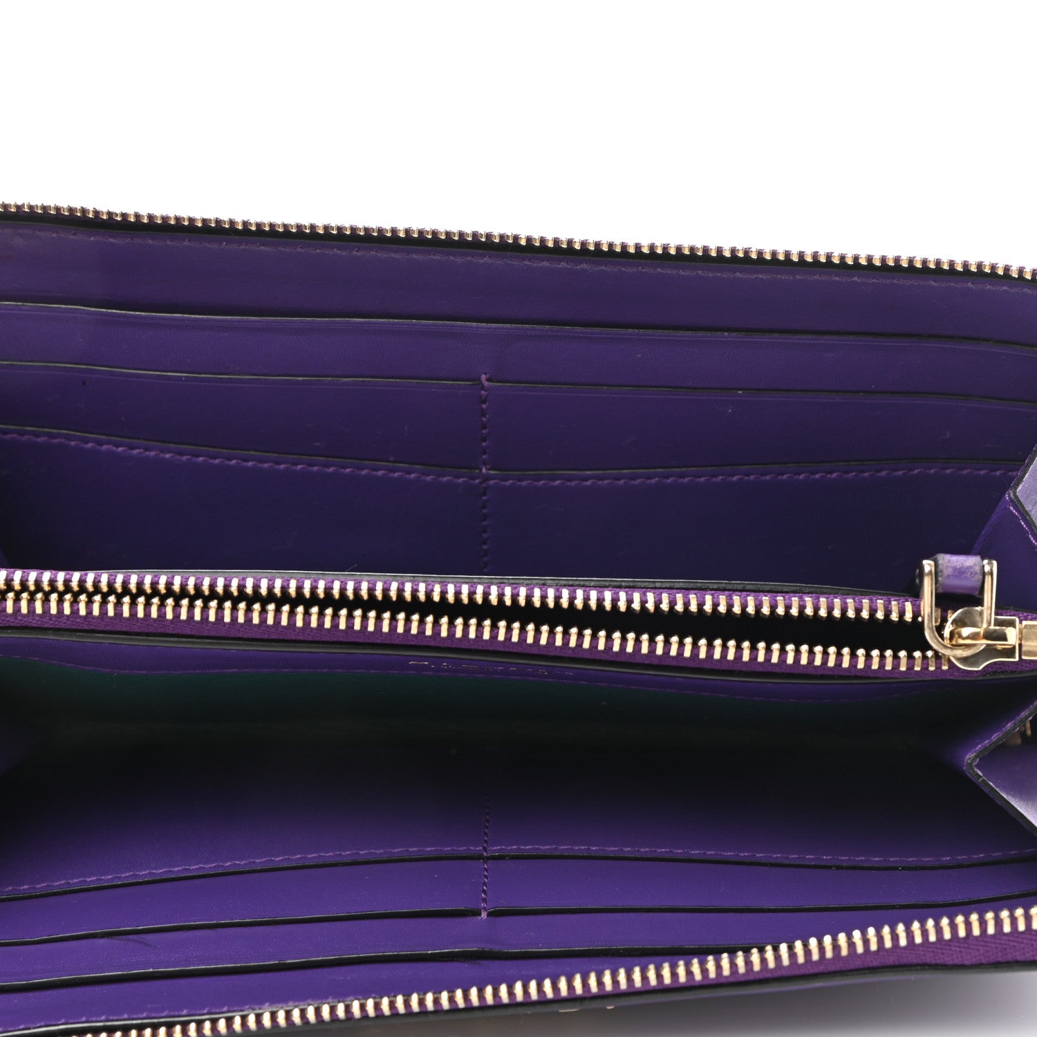 Bulgari Calfskin Serpenti Zip Around Wallet Amethyst 5 of 12