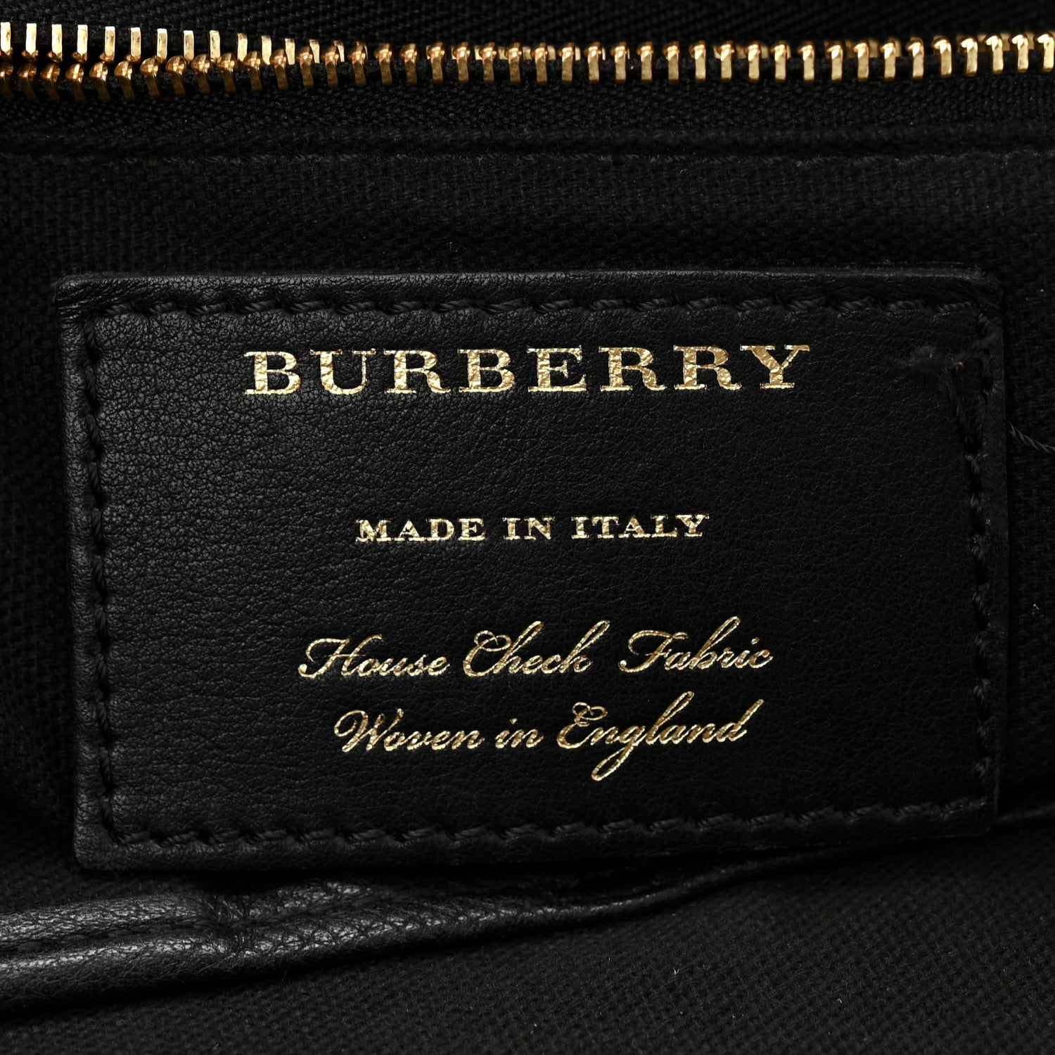 Burberry Grainy Calfskin House Check Small Canterbury Black 6 of 13