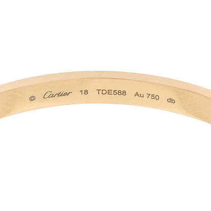 Cartier 18K Yellow Gold LOVE Bracelet 18 6 of 9