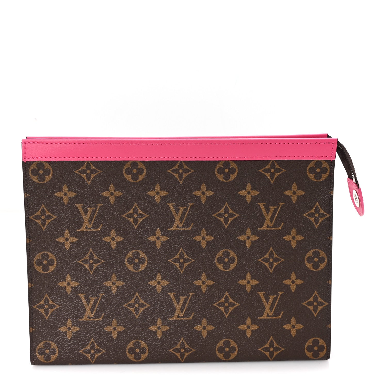 Louis Vuitton Monogram Macassar Pochette Voyage MM Fuchsia 1 of 6