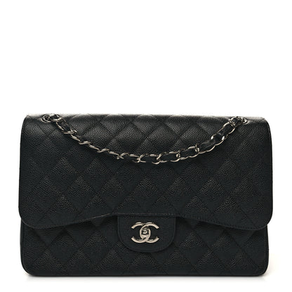 Chanel Caviar Quilted Jumbo Double Flap Black 1 of 11