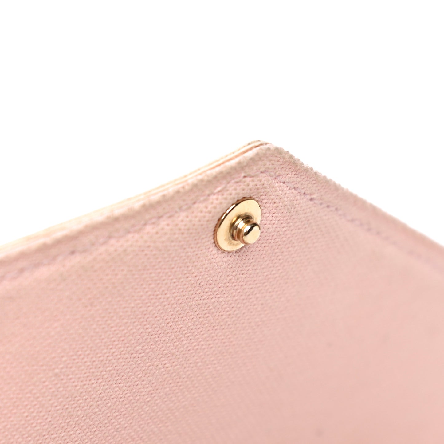 Damier Azur Pochette Felicie Chain Wallet Rose Ballerine