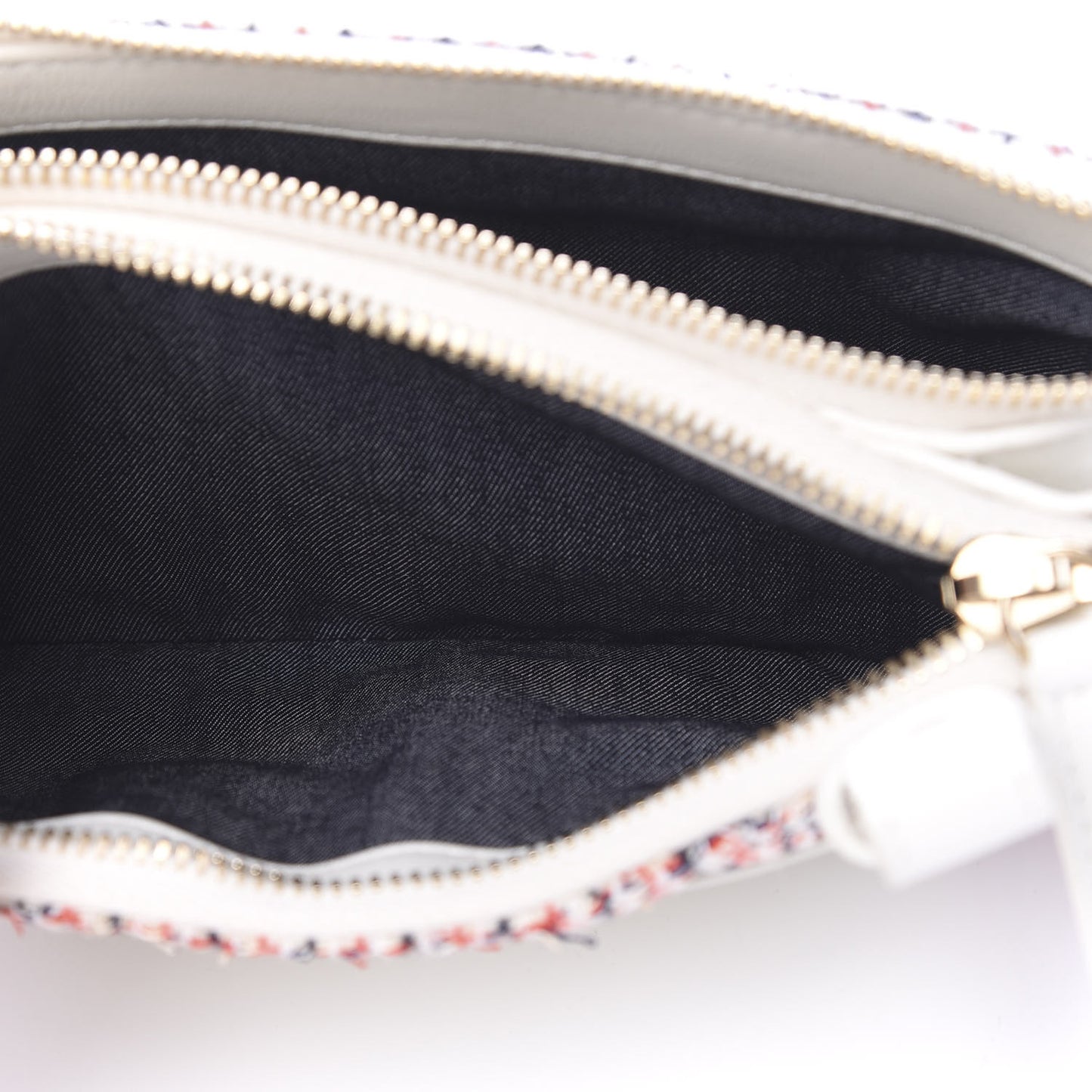 Tweed CC Mania Waist Belt Bag Black Red White