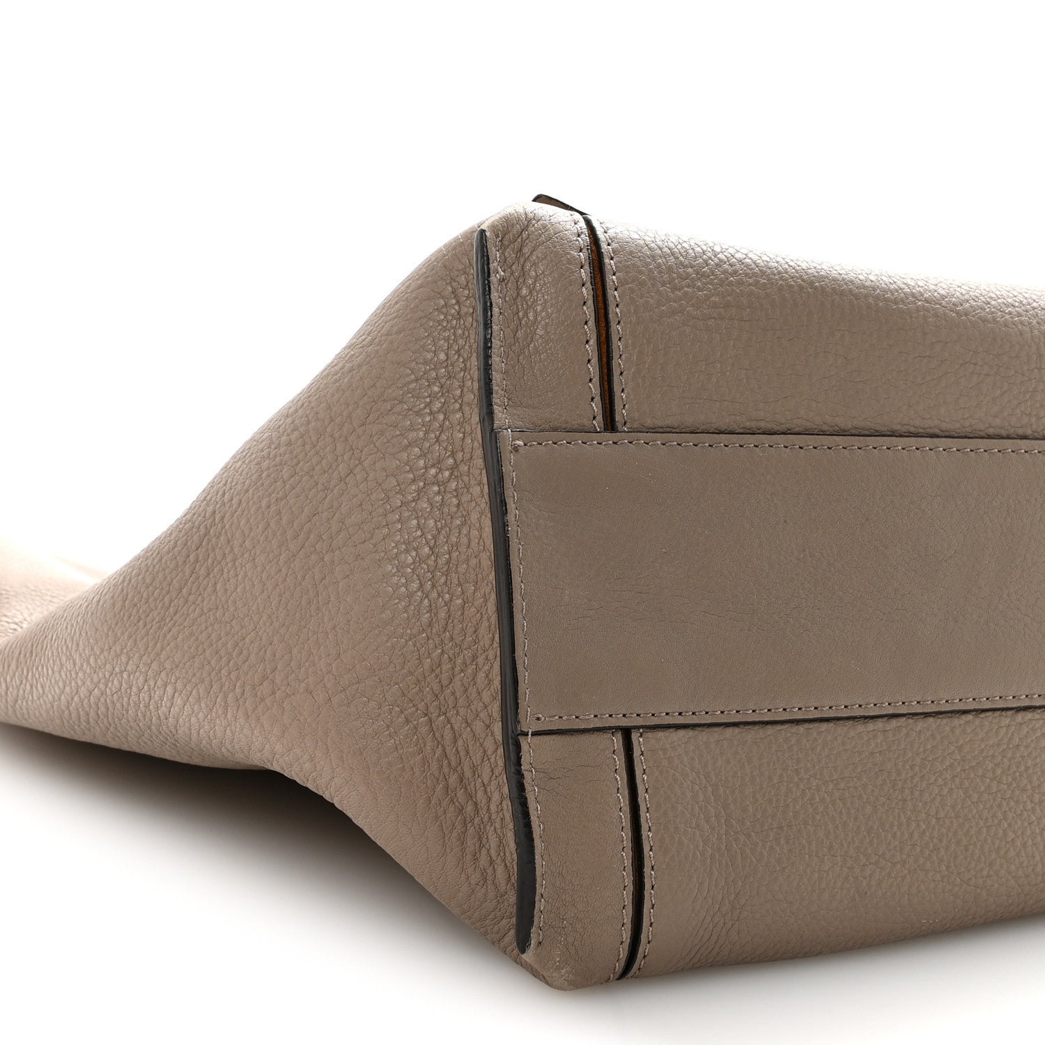 Chloe Smooth Calfskin Medium Milo Shopping Tote Motty Grey 8 of 9