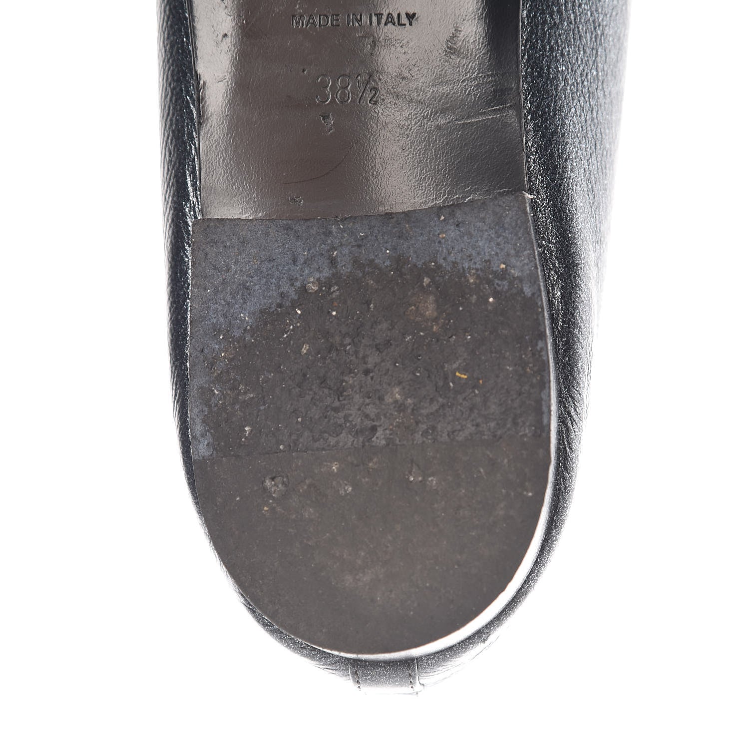 Chanel Metallic Calfskin Cap Toe CC Ballerina Flats 38.5 Silver 15 of 18