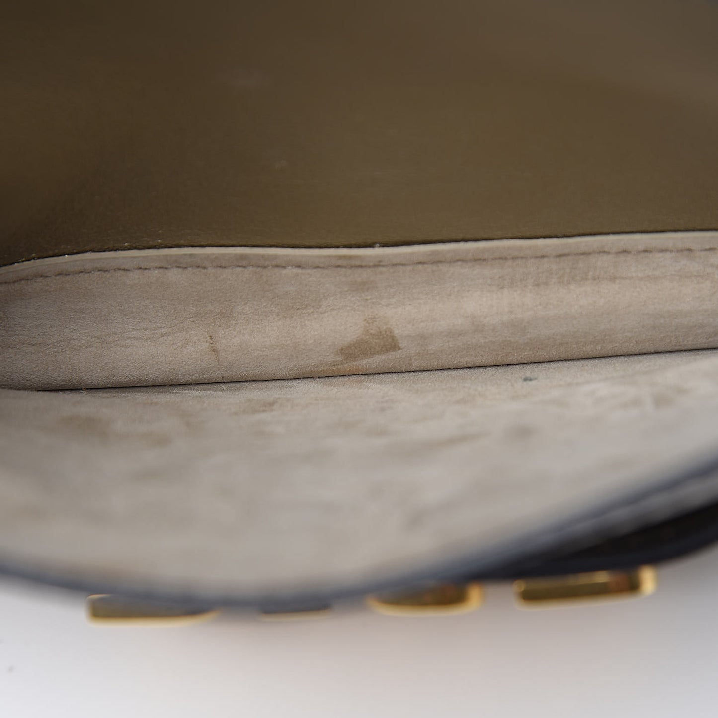 Metallic Smooth Calfskin Dio(r)evolution Flap Bag Gold