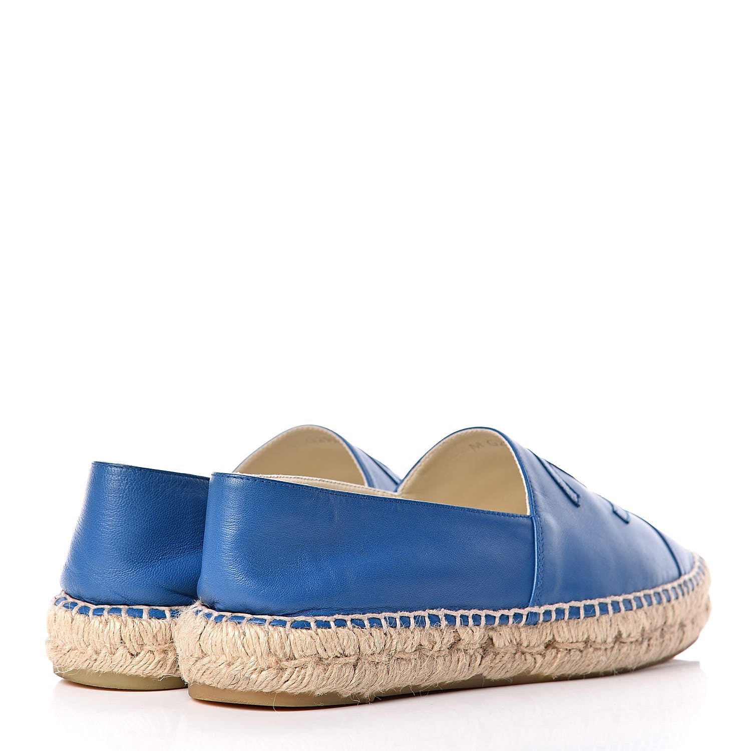 Chanel Lambskin CC Espadrilles 40 Blue 4 of 13