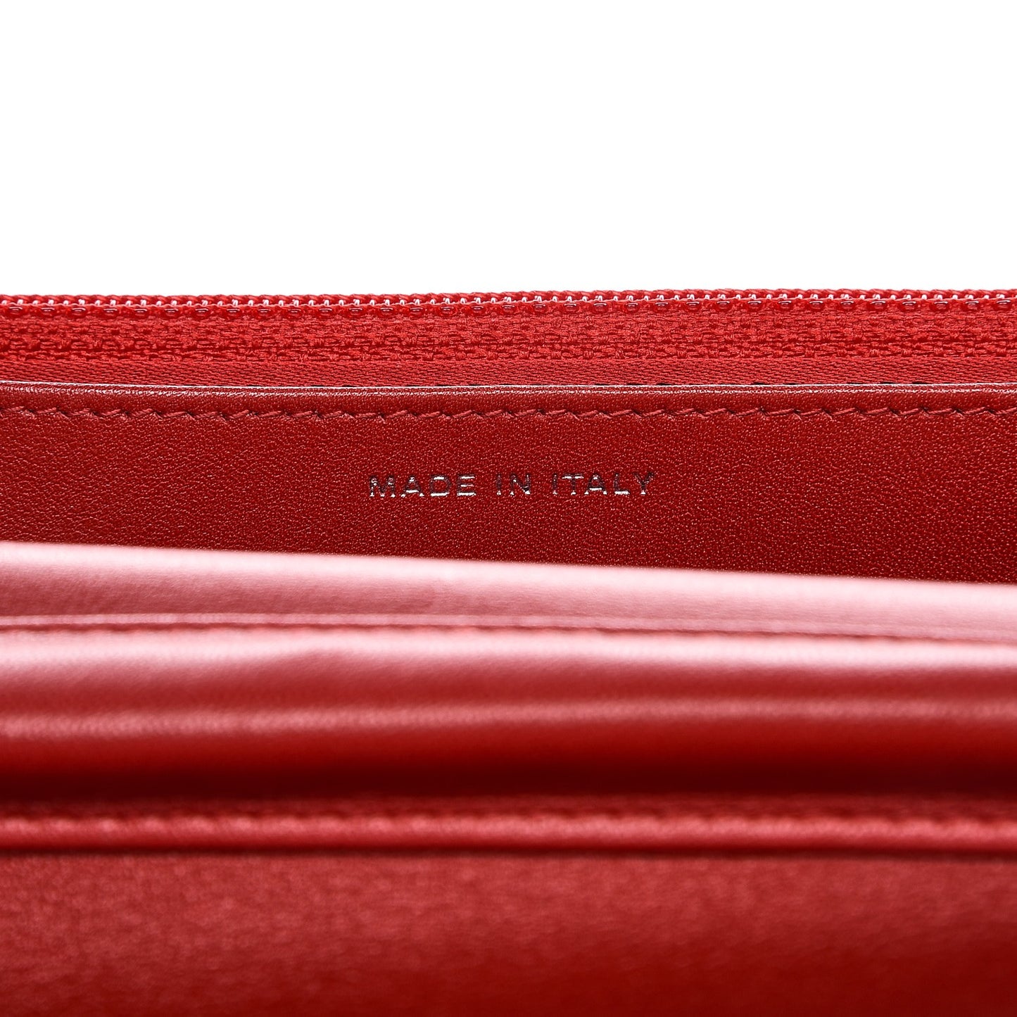 Patent Camellia Embossed Wallet On Chain WOC Dark Red