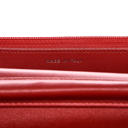 Chanel Patent Camellia Embossed Wallet On Chain WOC Dark Red 6 of 9